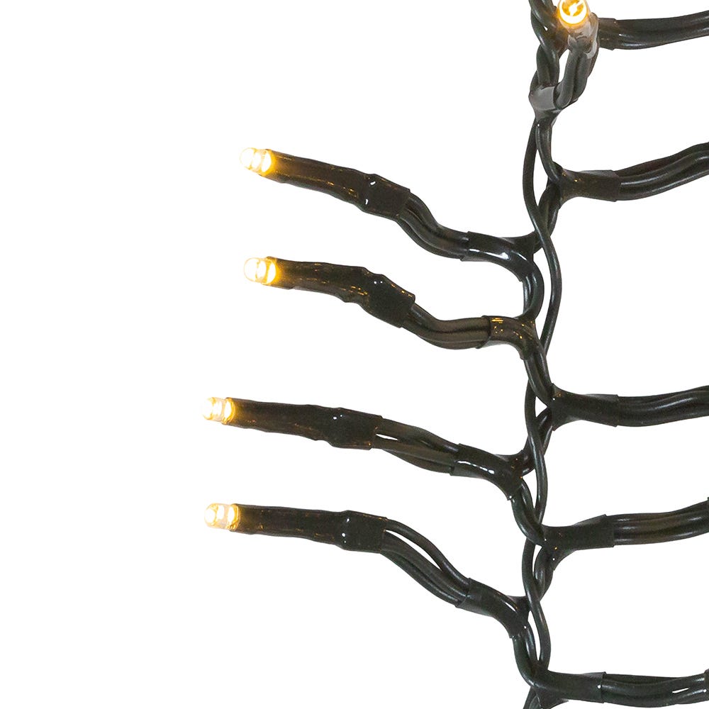 Kurt Adler CUL 1000-Light 33-Foot Cluster Garland with Warm White 3MM LED Bulbs